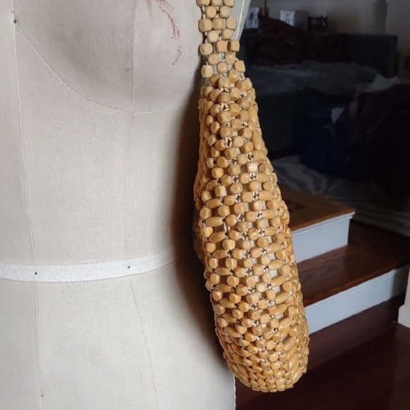 The Sak Montara Wood Beaded Hobo Bag. - Picture 4 of 13